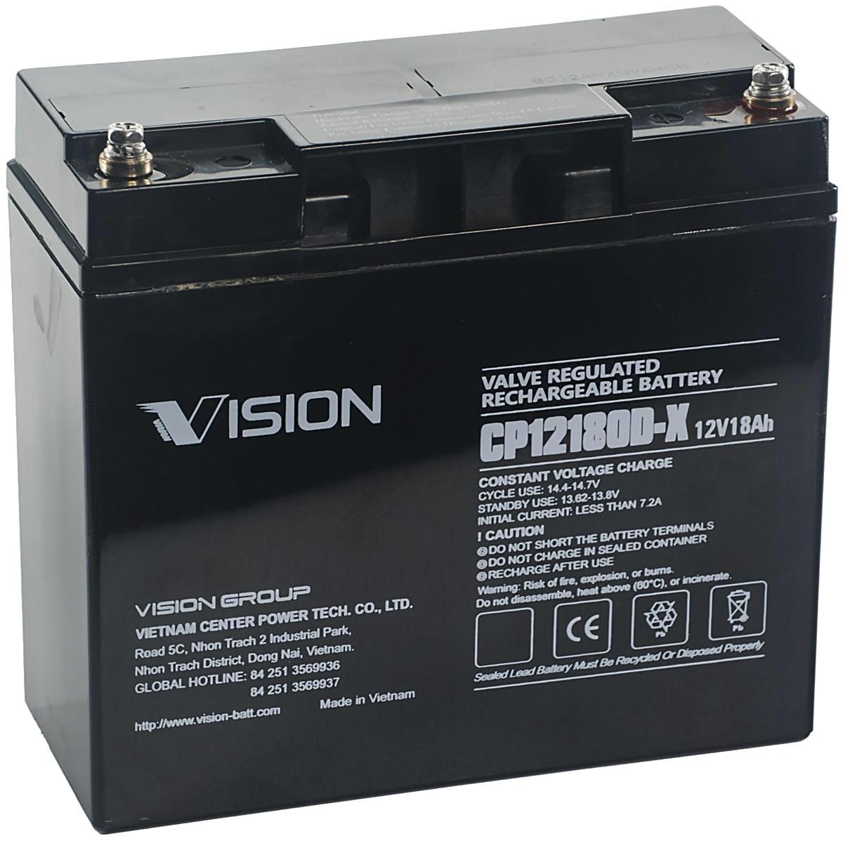 Lead Acid Battery Vision Vrla - Lead battery Vrla 12V 18Ah