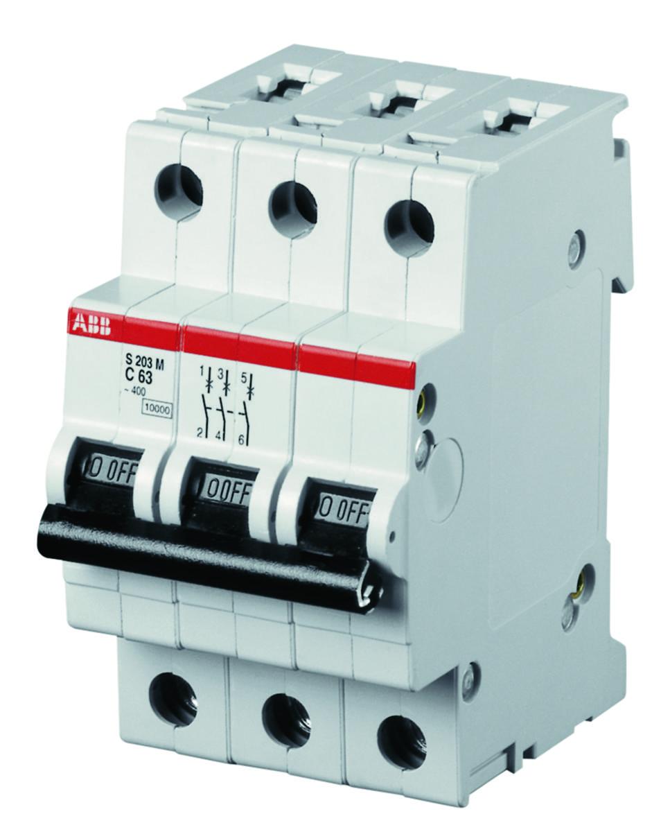 Minibrytare 3-pol. 10 kA S203M D - MINIBRYTARE S203M D10 S203M D10