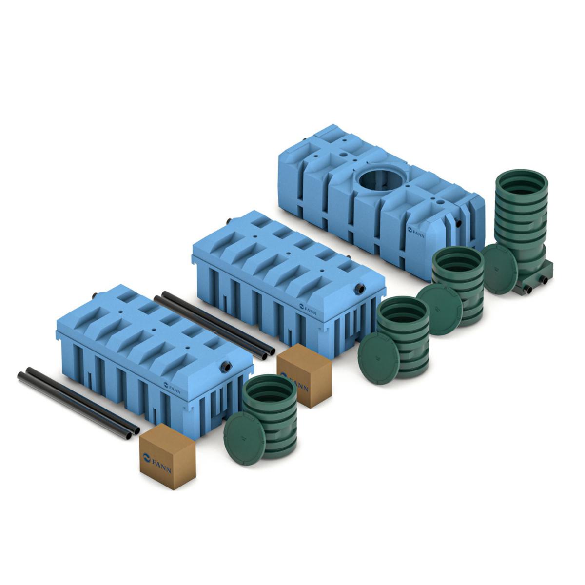 Markbäddspaket IN-DRÄN biobädd BDT (3G), FANN - IN-DRÄN BIOBÄDD 10 3G 2 HUSHÅLL BDT