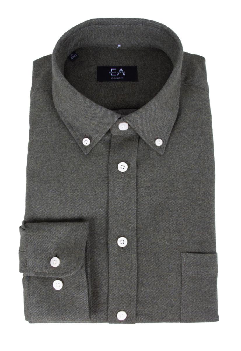Skjorta Ernst Alexis 7210 flanell - SKJORTA EA 7210 CLASSIC FIT FLANELL GRÖN 41/42