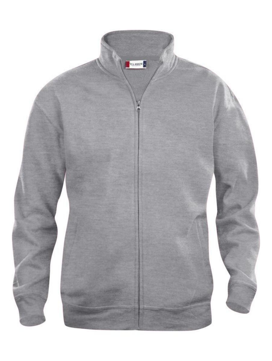 Tröja Clique 021038 Basic - TRÖJA CLIQUE 021038 BASIC HELZIP GRÅMELERAD STL 4XL