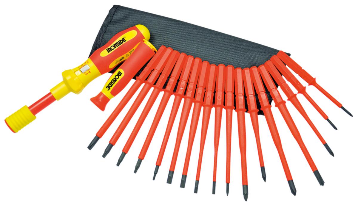 Torque Screwdriver Set Ironside VDE 19 Pieces - IRONSIDE TORQUE SCREWDRIVER 19SET 1000V 1-5NM 9SLIM 102652