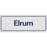 Skylt "Elrum"
