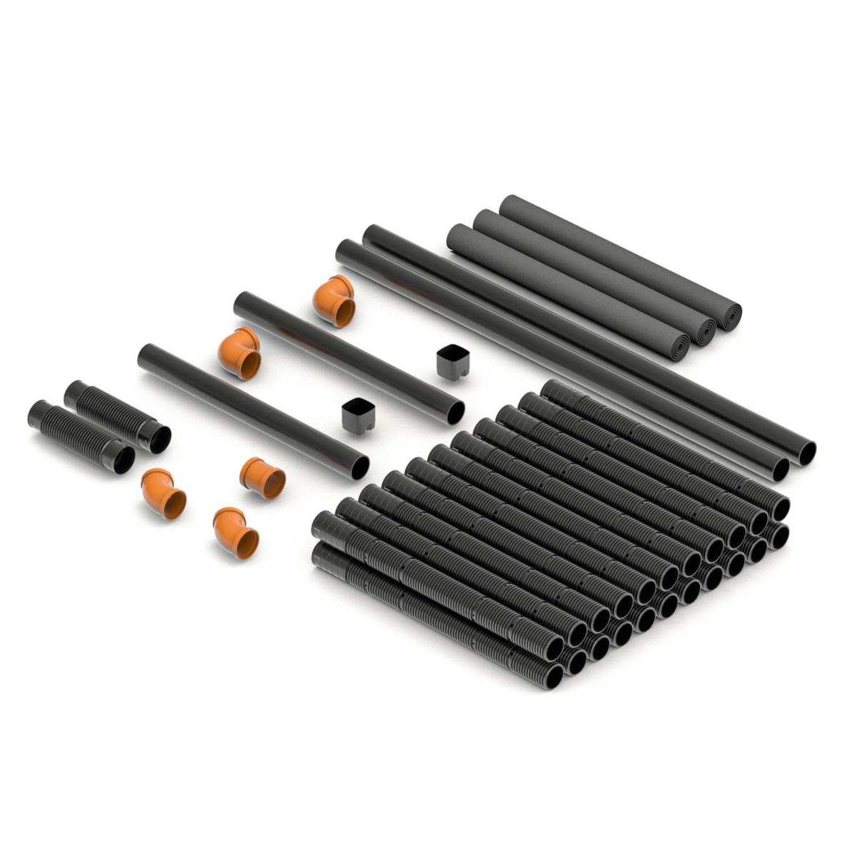 Pipe package infiltration, FANN - 1G, FANN INF-PCK 5 PIPE PACK. 1 HOUSEH GREY. PIPE PACKAGE
