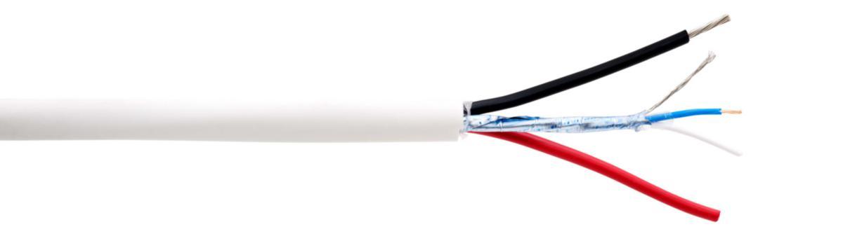 Larm/signalkabel halogenfri FLAQQBR vit CPR - FLAQQBR 2X1+1X2X0.22 VIT CPR