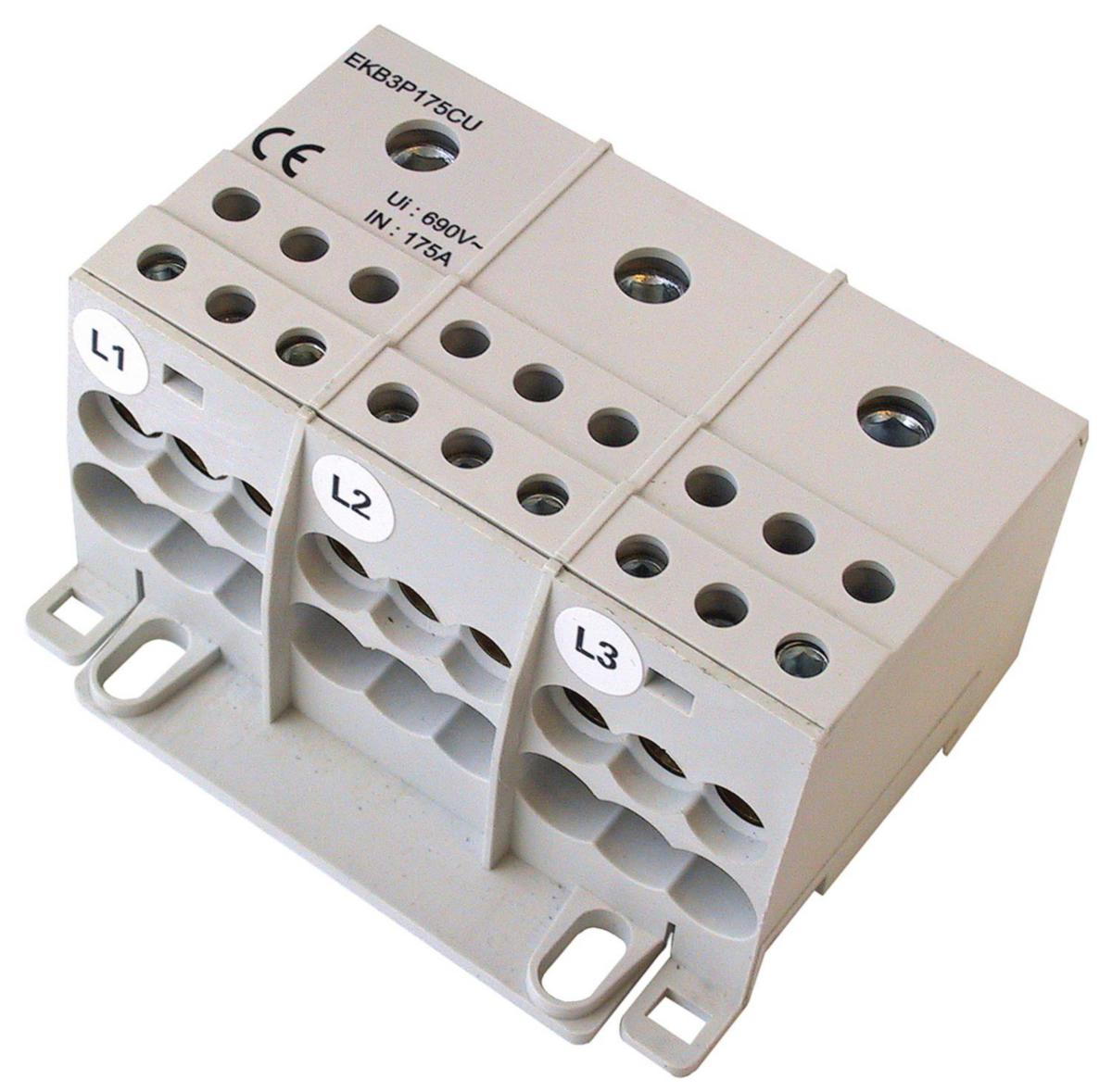 Distributionsblock / Fördelningsplint EKB - DISTR.BLOCK 175A 3POL