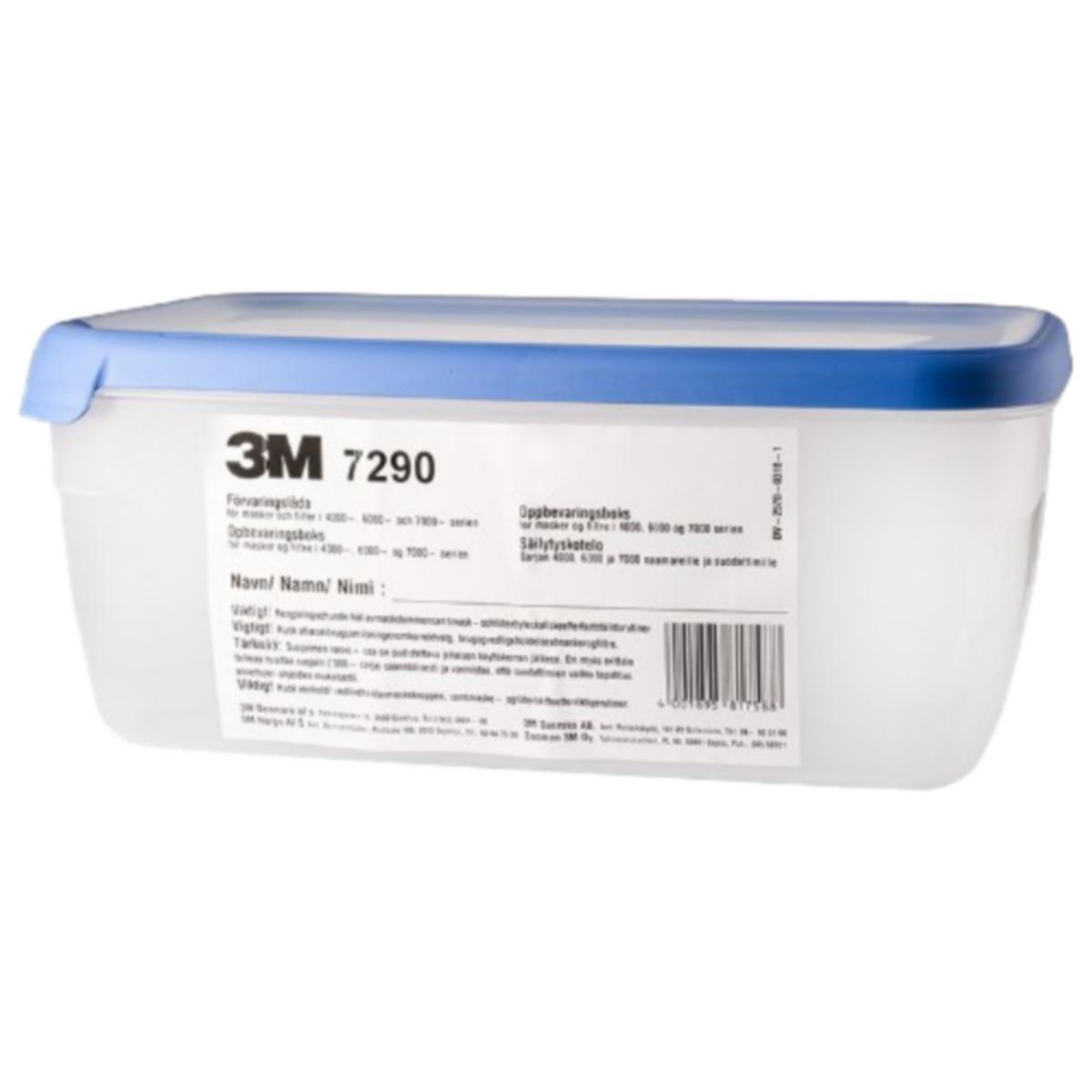 Förvaringsbox 3M 7290 - FÖRVARINGSBOX 3M 7290 FÖR 4000 SERIENS HALVMASKER