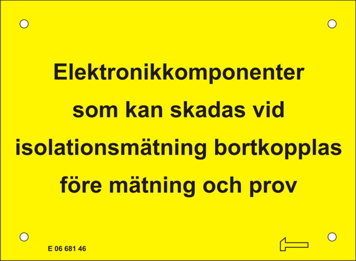 Sign plate HE01 - SIGN IN SWEDISH