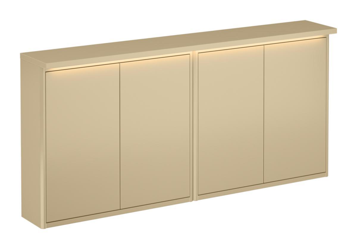 Toppskiva Graphic, Gustavsberg - GBG GRAPHIC TOPPSKIVA MED BELYSNING, BEIGE 120X16