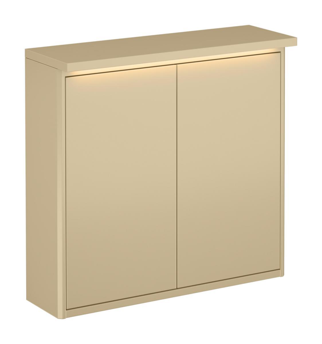 Toppskiva Graphic, Gustavsberg - GBG GRAPHIC TOPPSKIVA MED BELYSNING, BEIGE 60X16