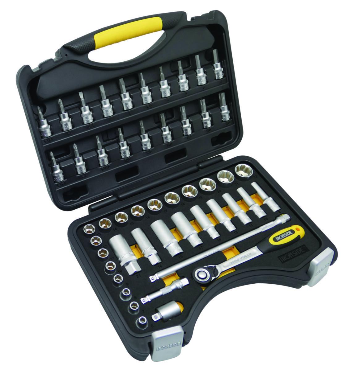 Hylsnyckelsats Ironside 3/8", 49 delar - HYLSNYCKELSATS IRONSIDE FL.DR 3/8" 49 DELAR 102678