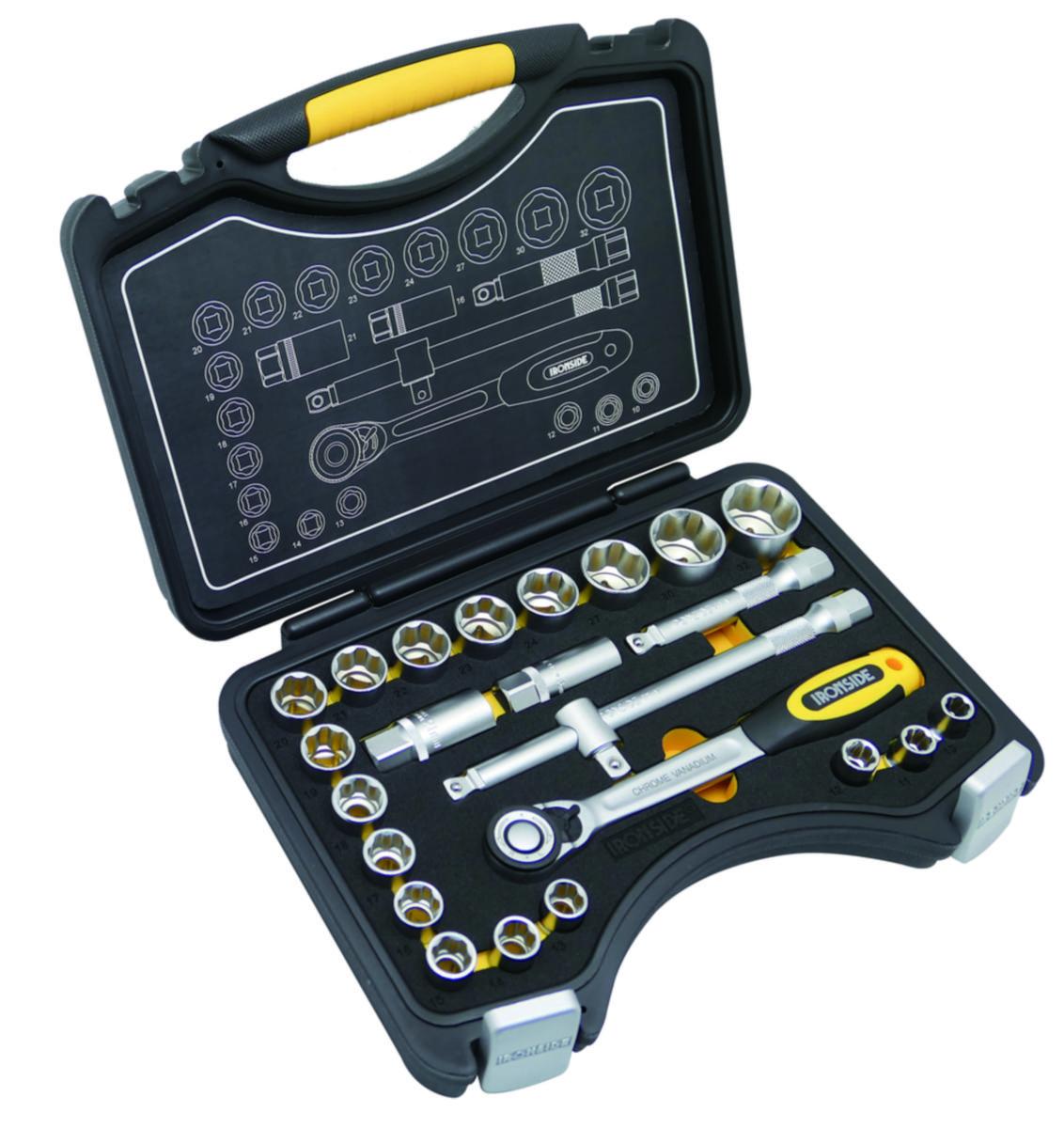 Hylsnyckelsats Ironside 1/2", 24 delar - HYLSNYCKELSATS IRONSIDE FL.DR 1/2" 24 DELAR 102679