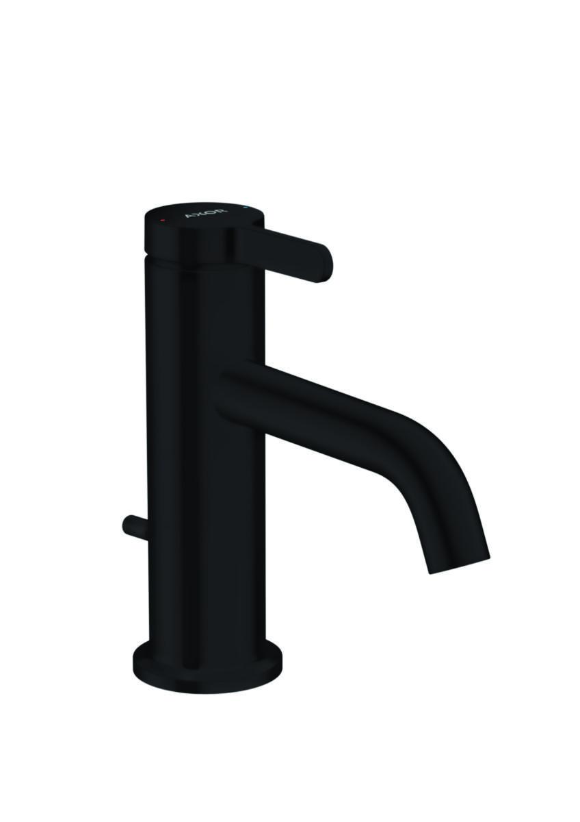 Tvättställsblandare AX One 70 med lyftventil, Hansgrohe - HANSGROHE TVÄTTSTÄLLSBLANDARE AX ONE 70 M.LV MATT SVART