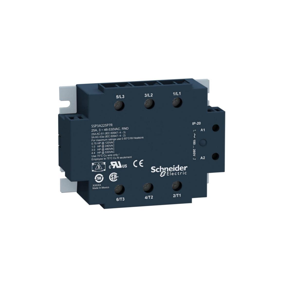 Solid state relä SSP3 - RELÄ STAT 18-36VAC/48-530VAC SSP3A250B7T