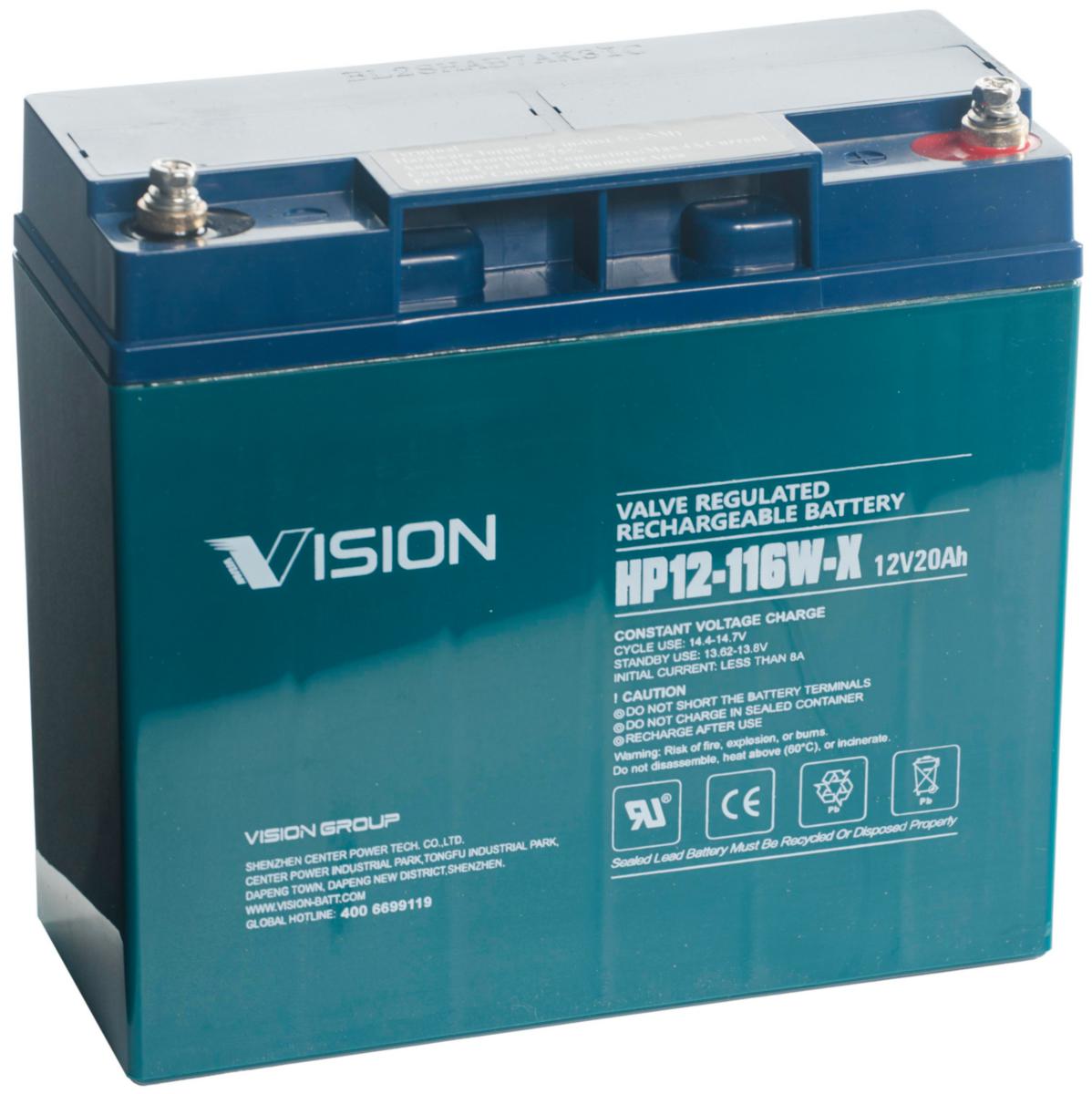 Blybatteri Vision Vrla - BATTERI VRLA 12V 18AH VISION HP12-116W