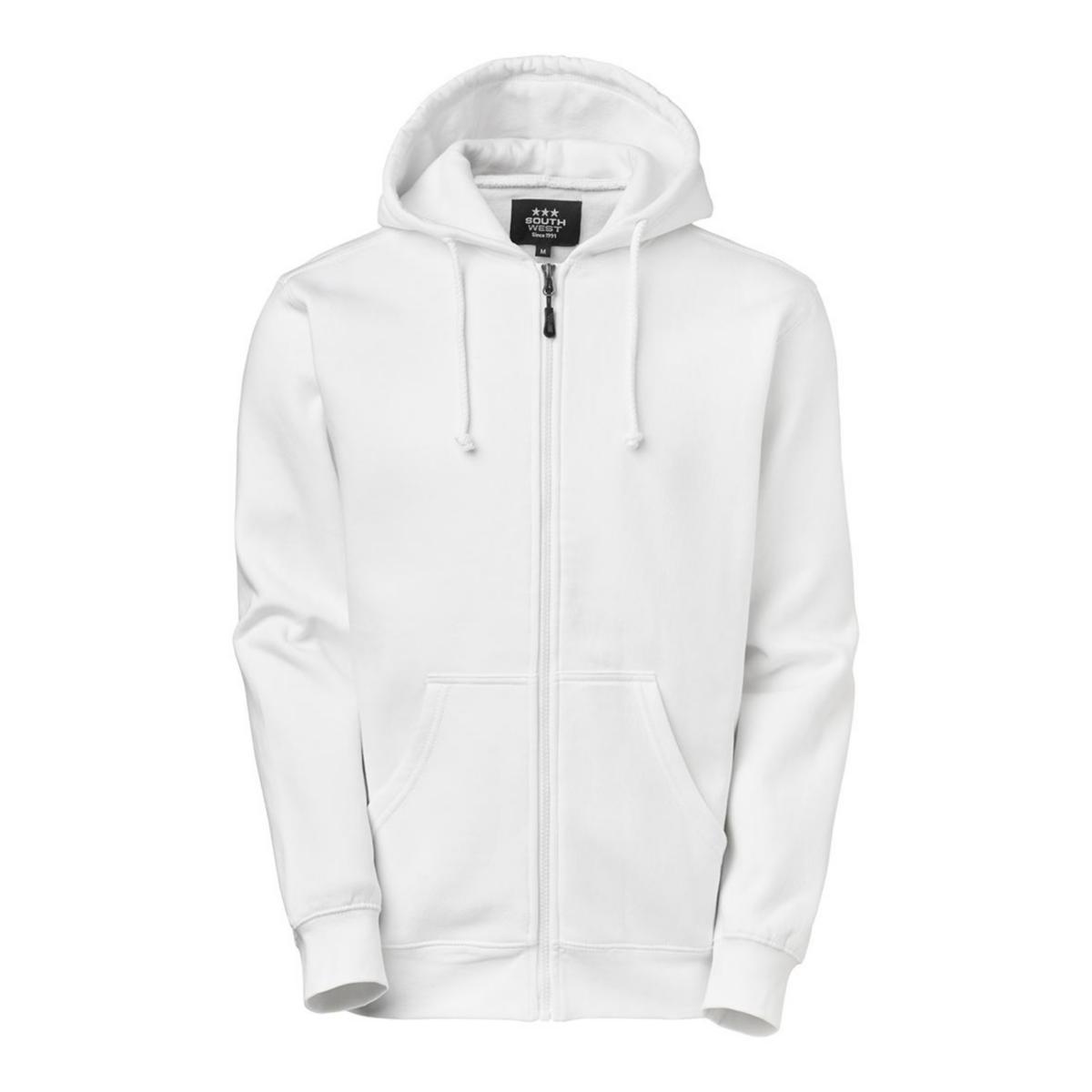 Huvtröja South West Parry 203 - HUVTRÖJA SOUTH WEST PARRY 203 HELZIP VIT STL L