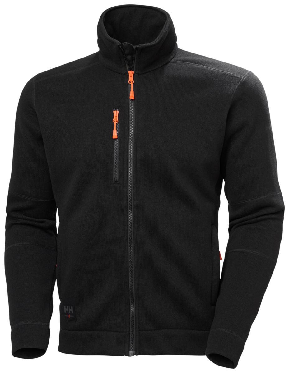 Fleece Jacket Helly Hansen Kensington 72250 - KENSINGTON FLEECE 72250_990 KNIT FLEECE JACKET BLACK S