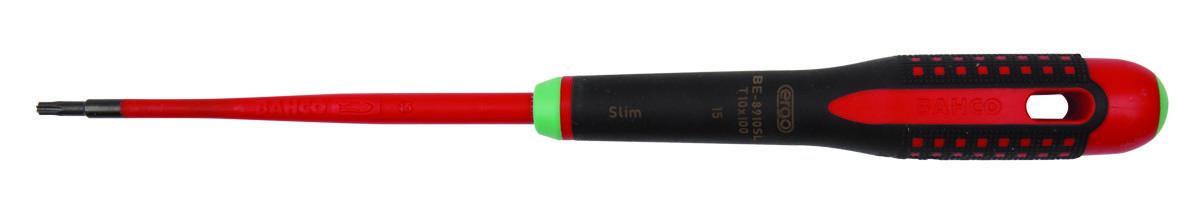 Screwdriver Bahco BE-8910SL Torx Slim 1000V - SCREWDRIVER BAHCO BE-8910SL T10X100 1000V SLIM