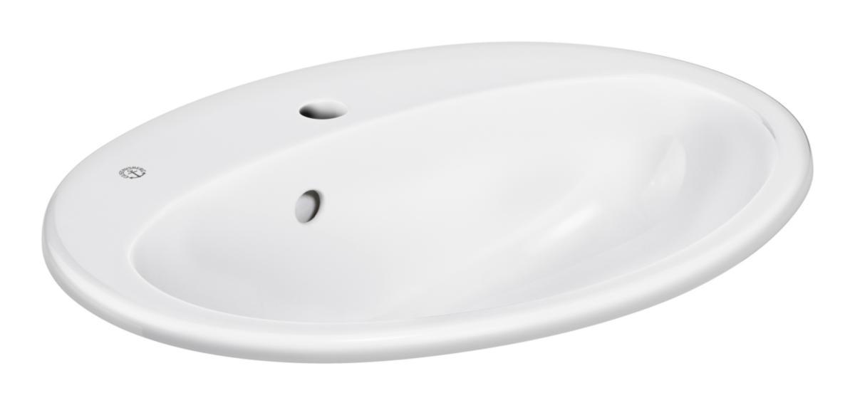 Tvättställ 7G inbyggnads, Gustavsberg - GBG OVALT TVÄTTSTÄLL FÖR INBYGGNAD VIT 535X440MM.