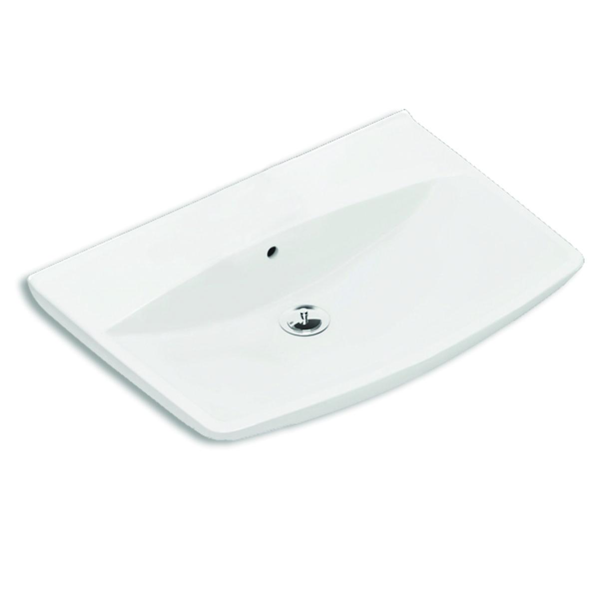 Tvättställ Spira Art 60 cm, Ifö - IFÖ SPIRA ART TVÄTTSTÄLL 600X495, UTAN BL.HÅL, VITT