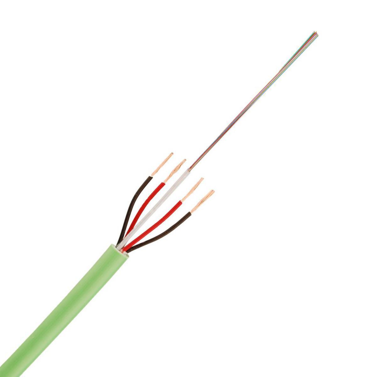 Fiberoptisk hybridkabel GNHQBDUV, Hexatronic - GNHQBDUV 12 G657A1+4X0.75MM² TOL4079030/12