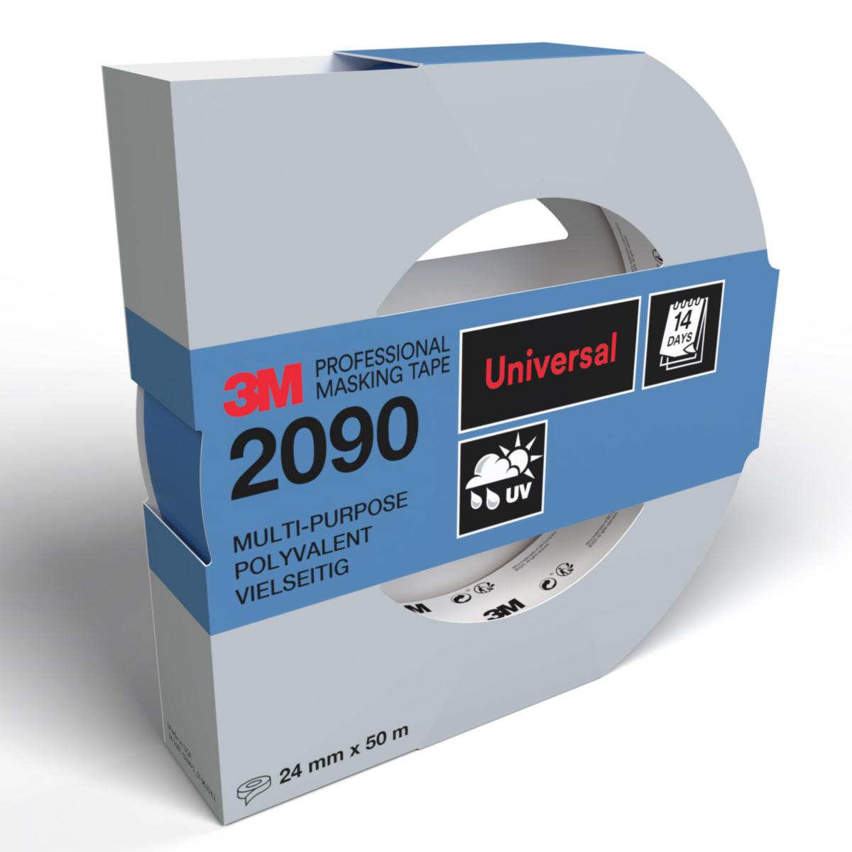 Masking tape 3M 2090 - MASKING TAPE PROFESSIONAL 3M MULTI-SURFACE BLUE 24MM X 50M
