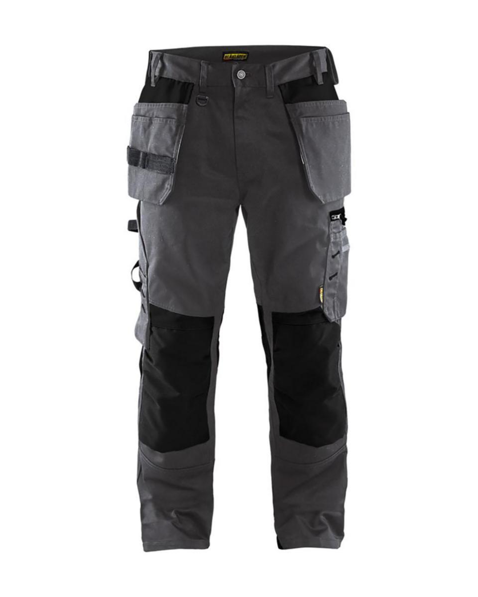 Midjebyxa Blåkläder 1555-1860 - MIDJEBYXA BLK 1555-1860 M-GRÅ/ SVART HANTVERK STL D124