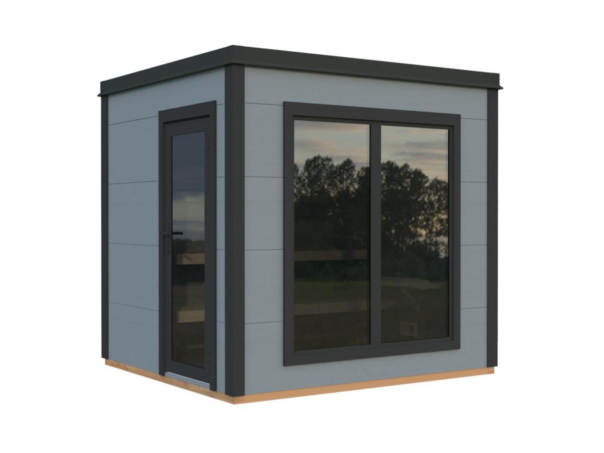 Bastu, Grace, 5.3 m² - BASTU GRACE 5,7 M2 (INV. 5,3 M LJUSGRÅ RAL7042, ANTRACIT 7016