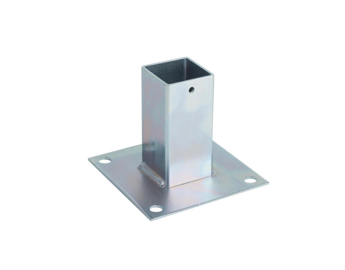 Stand foot for stand pipes, Stiglöv - Stand foot 40x40x2x80 mm HDG