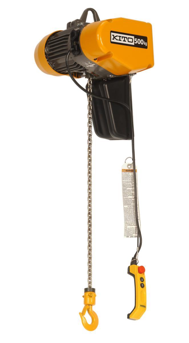 Eltelfer KITO EQS - KÄTTINGTELFER KITO EQS 010IS 1-FAS 230V. 1000 KG. 2-HAST.