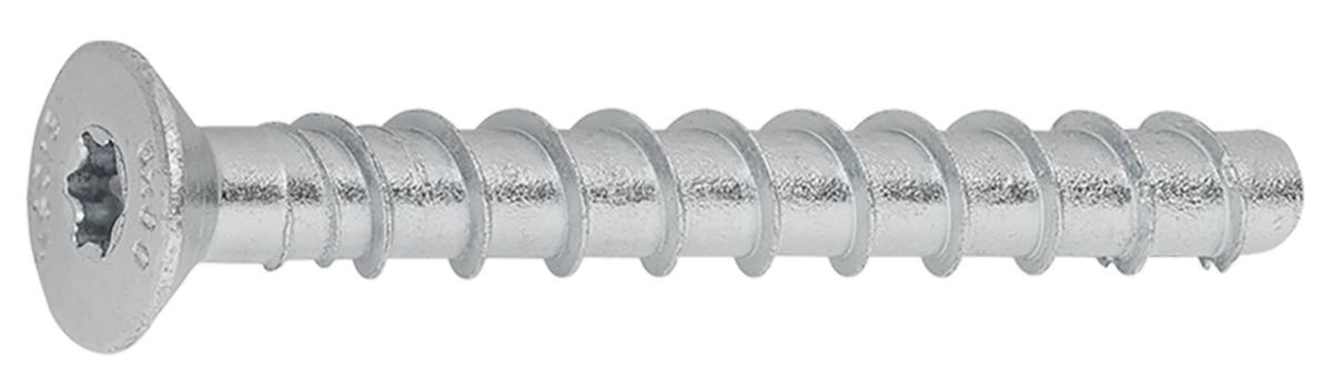 Betongskruv Sormat S-CSA+ CS försänkt elförzinkad - BETONGSKRUV S-CSA+ CS FZB 8x80/15/30 T45 50/FRP