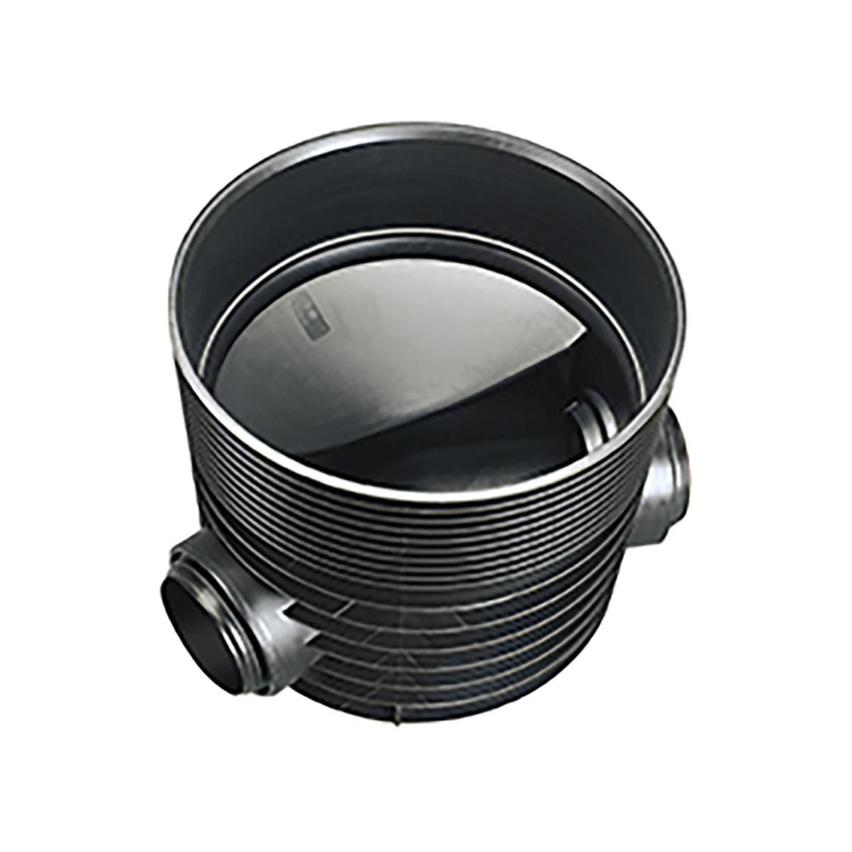 Tillsynsbrunn, Wavin Tegra 600, Typ1 60/120° avvinklat genomlopp - 600 TEGRA BRUNN TYP1 315MM 60/120GR FÖR STRUKTURVÄGGSRÖR