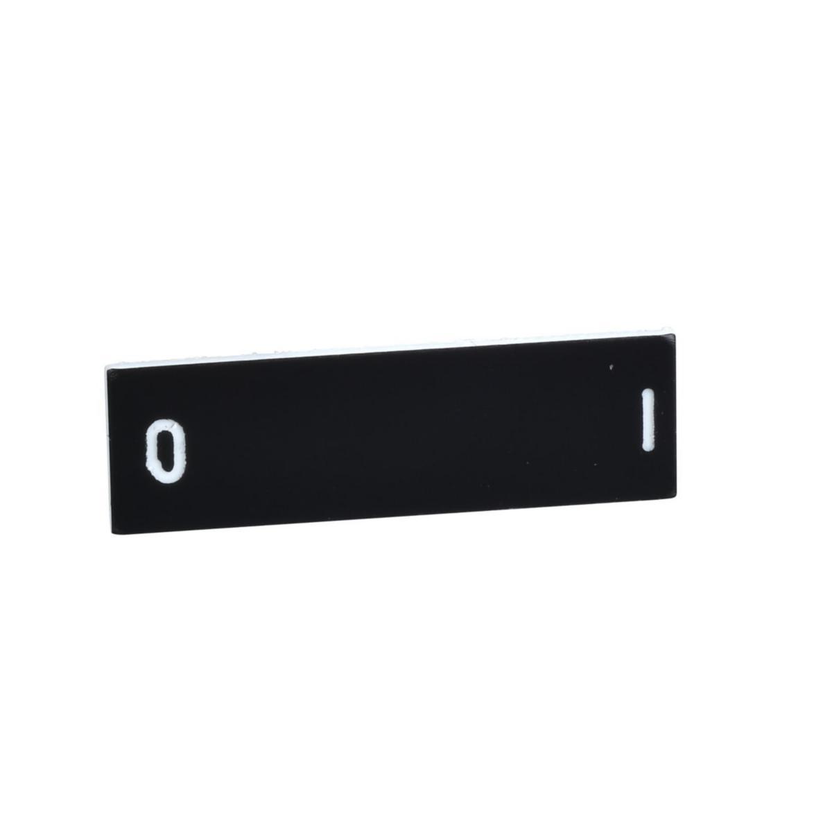 Marking plate ZBY for plate holder, Black - LEGEND O-I ZBY02178