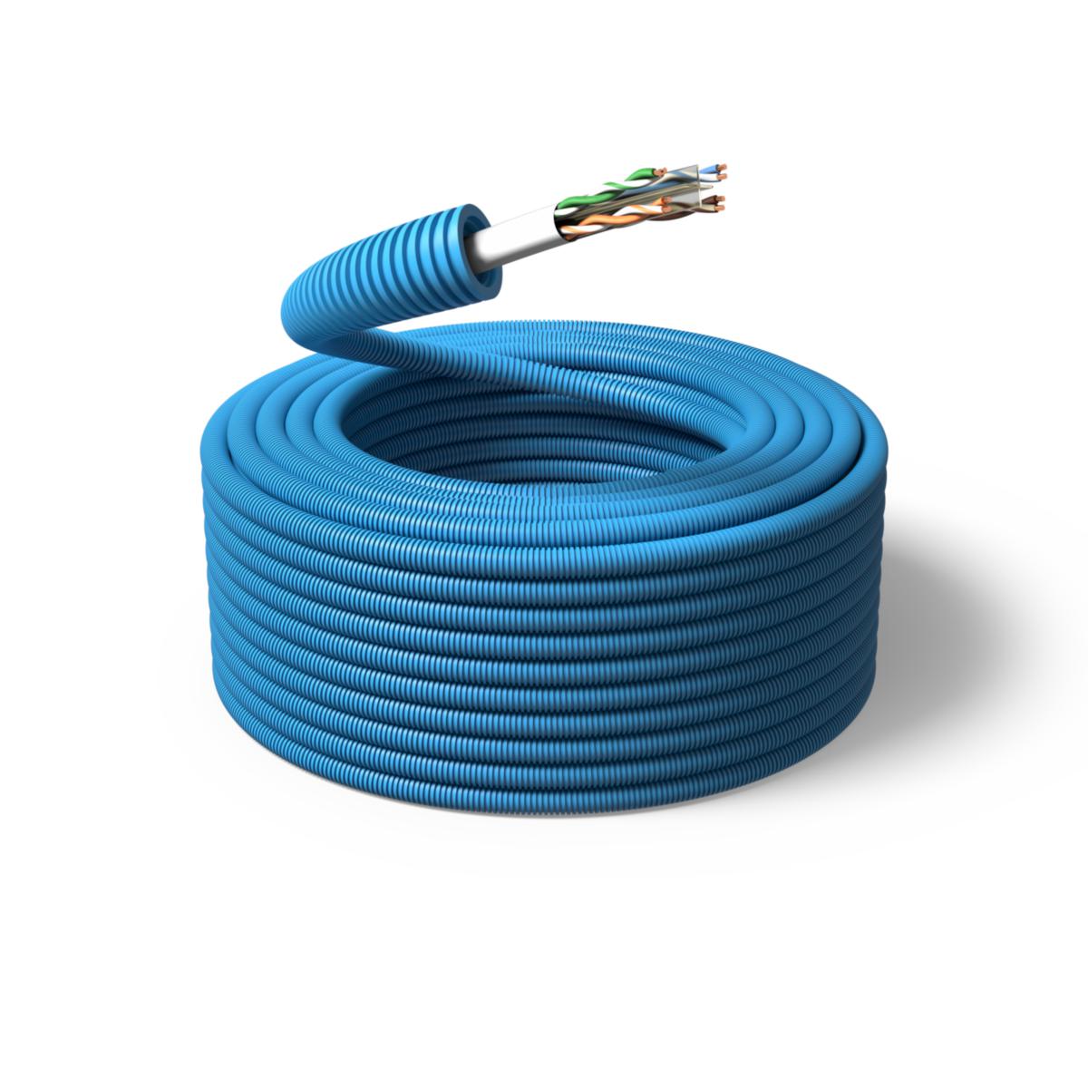 Flex hose Multimedia cable Cat6 pre-wired Dca, PM Flex - CONDUIT 16/C6 U/UTP NEXT LSZH