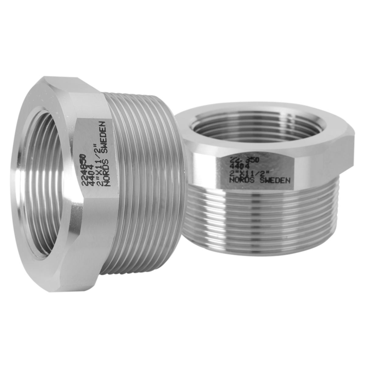 Bussningar rostfria, utv gg x inv gg. R-211. EN 1.4404 - 15X10 BUSSNING R-211 316/316L CERT