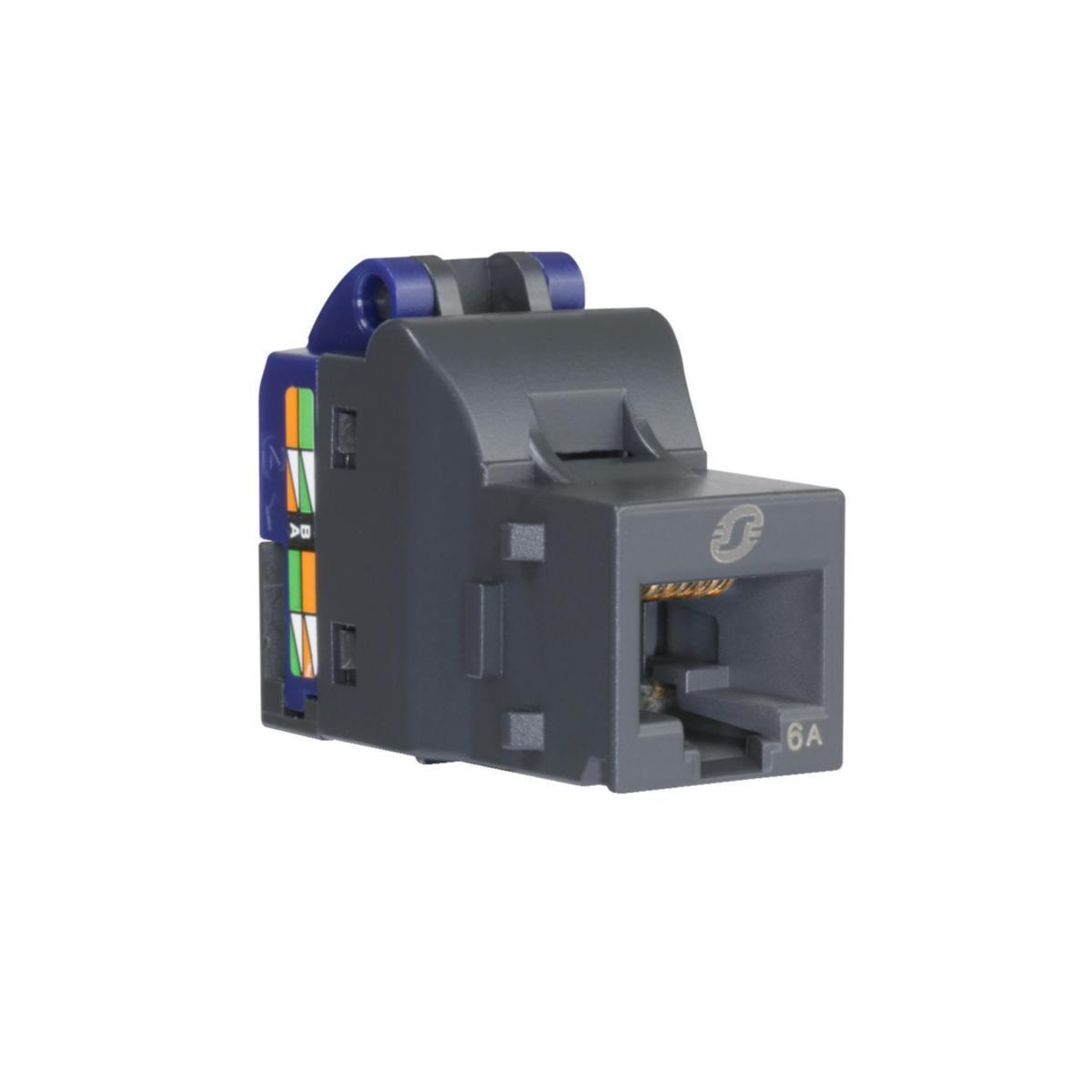 Modularjack Actassi, S-One DPM Kat 6A UTP, Schneider-Electric - MODULARJACK RJ45 KAT6A UTP VDIB1771XU96