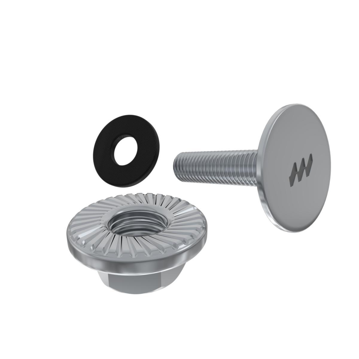 NM kit: bolt, nut, & EPDM washer - Hyper Plate Kit