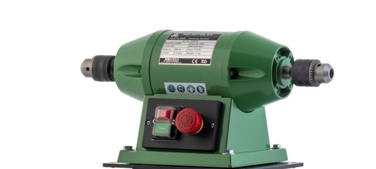 Bänkpolermaskin Polette 6 NB - BÄNKSLIP KEF POLETTE 6NB 400V MED 2 BORRSCHUCKAR