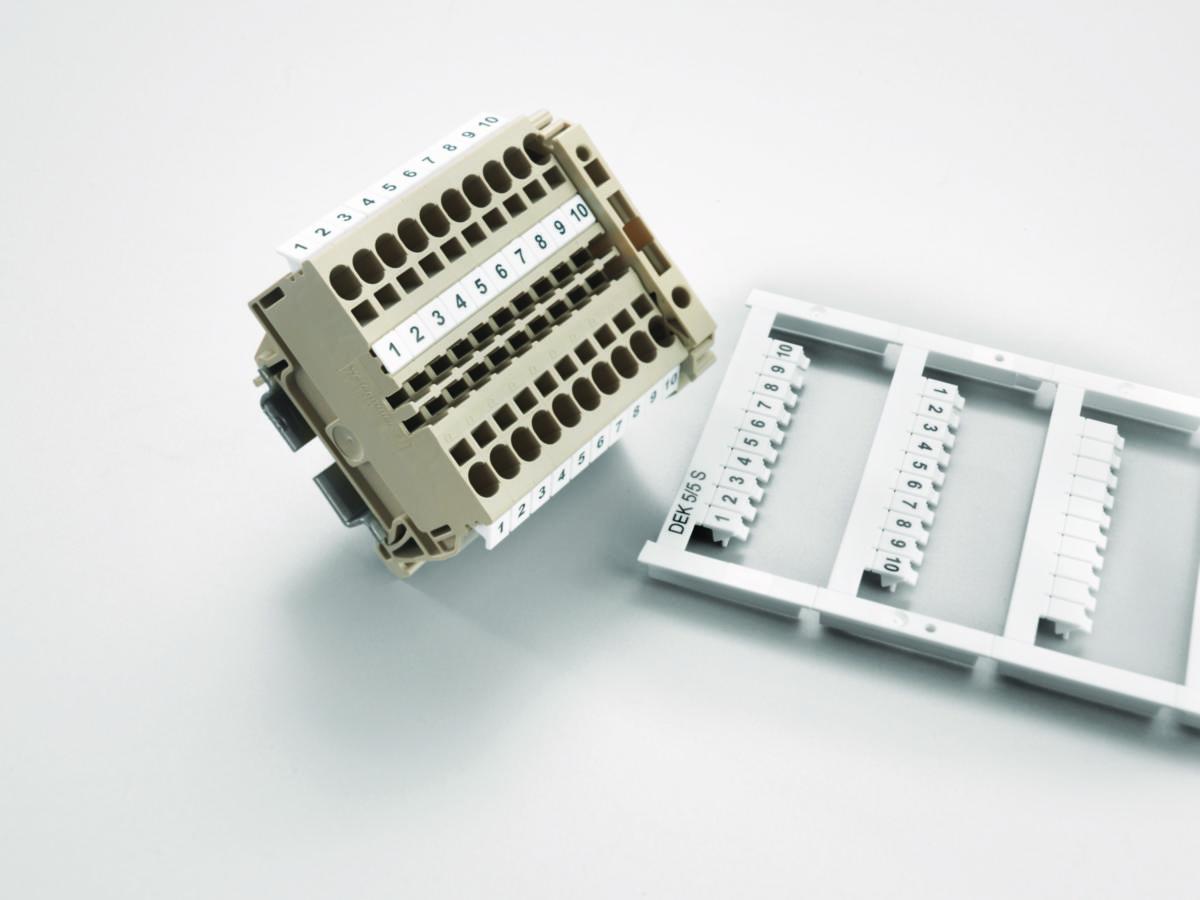 Rating plates Dekafix 5 FWZ 1-100, L1-PE - MARKER FWZ-5 5X11-20 SHEET = 50ST