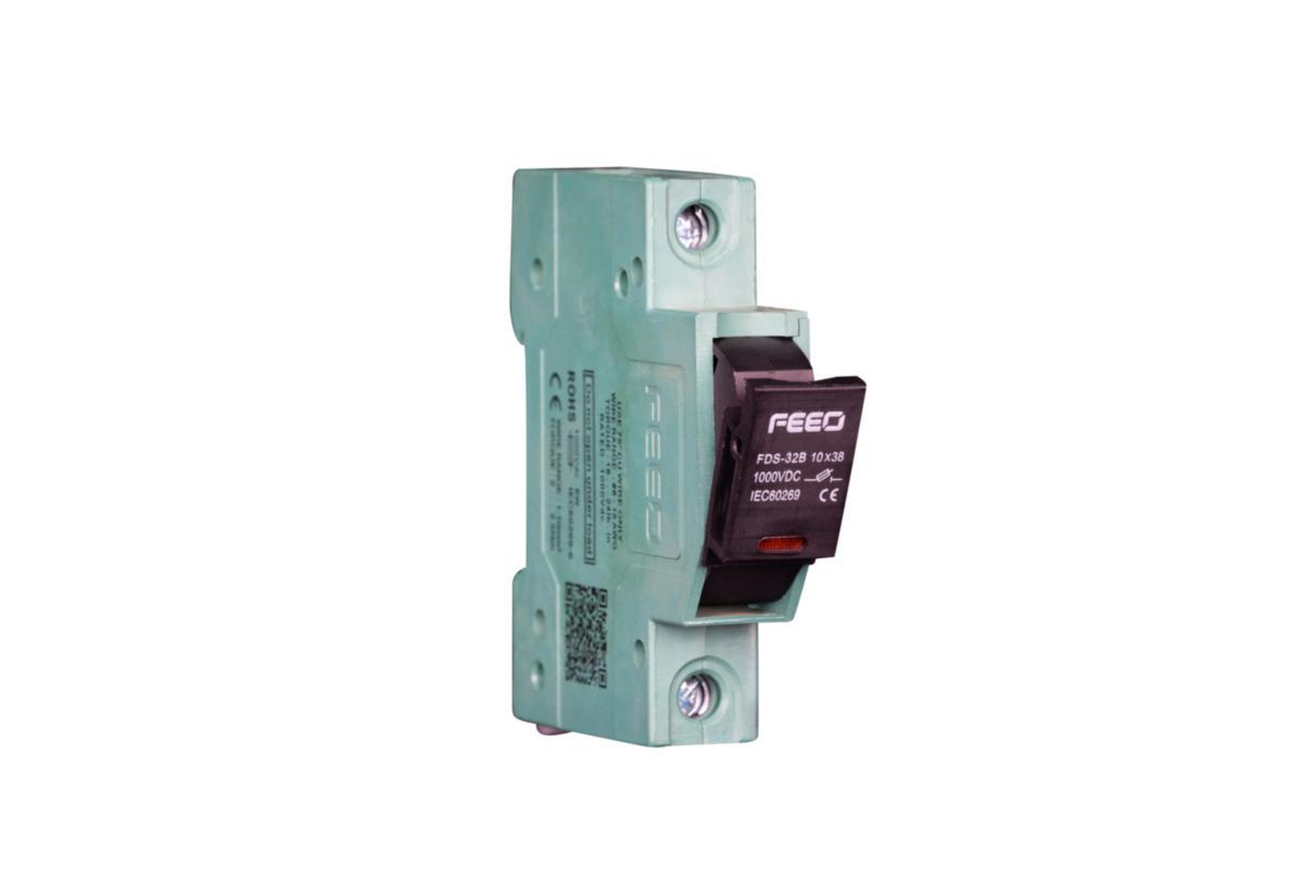 Säkringshållare 32A 1000 VDC - SÄKR-HÅLLARE 32A 1000 VDC 12ST CE01101