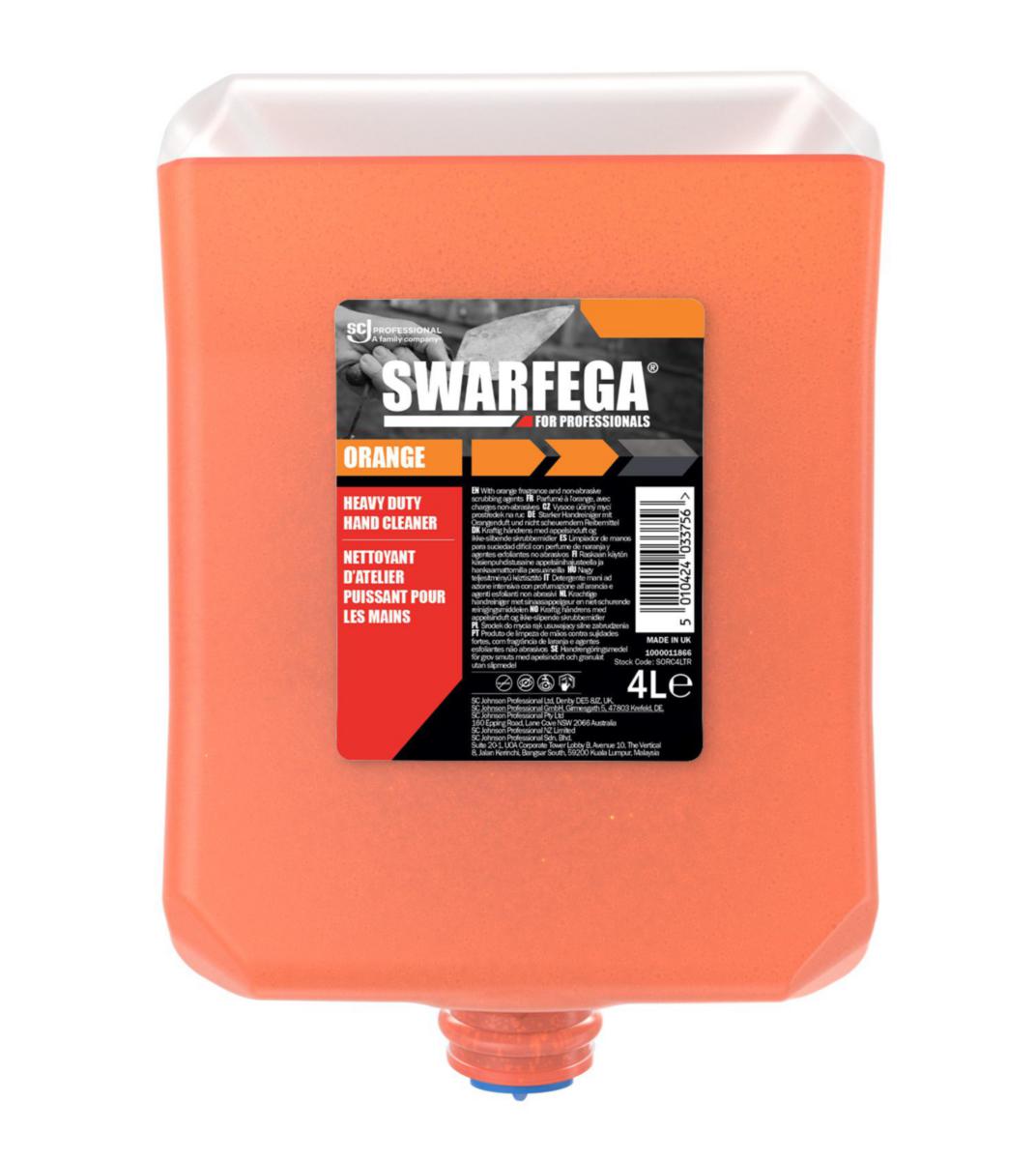 Hand Cleanser Swarfega Orange - HAND CLEANSER SWARFEGA ORANGE 4L CARTRIDGE