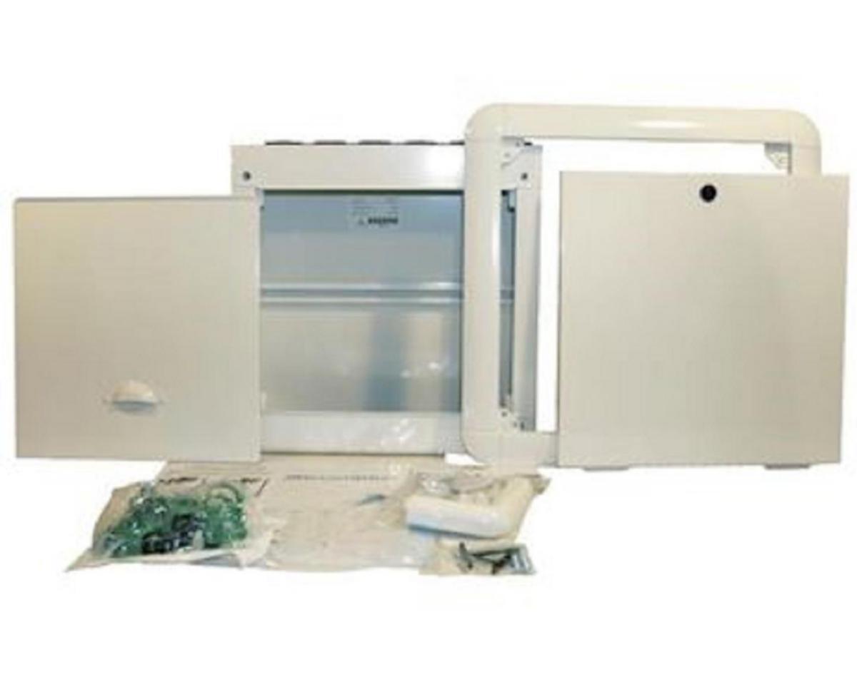 Inbyggnadsskåp komplett med vitlackerad lucka, Sanipex Classic - INBYGGN.SKÅP 4+4 VIT TÄCKPLÅT SANIPEX CLASSIC 5768.K04