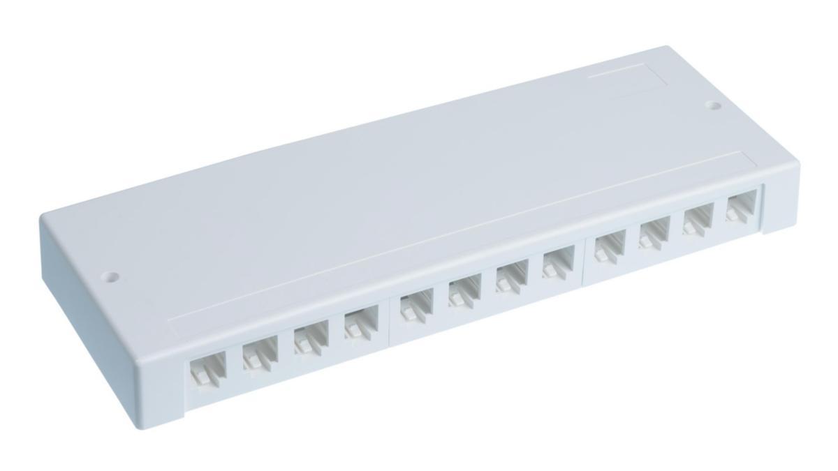 Patchbox 12xEL special - PATCHPANEL BOX 12XELSPECIAL DA CU/FO BOX, 12P WHITE