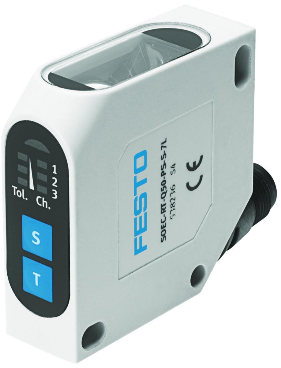 Färgsensor Festo SOEC - FÄRGSENSOR FESTO SOEC-RT-Q50-PS-S-7L