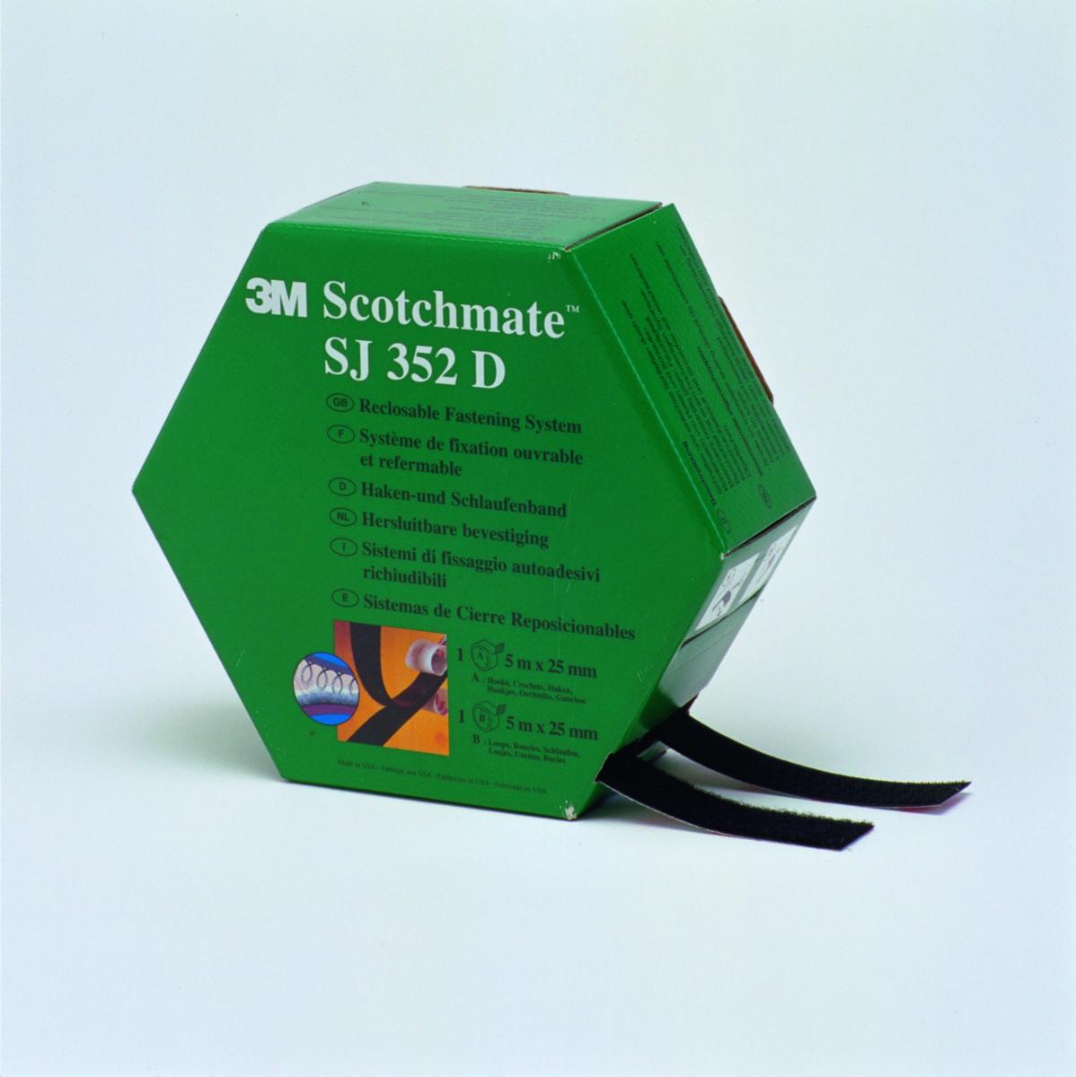 Velcro tape 3M - HOOK AND LOOP TAPE 3M 25MMX5M BLACK