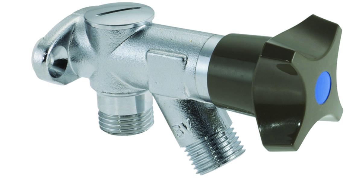 Tappventil för vägg med backventil, Mora - 15 TAPPVENTIL MED VÄGGFÄSTE MED BACKVENTIL MA 400288