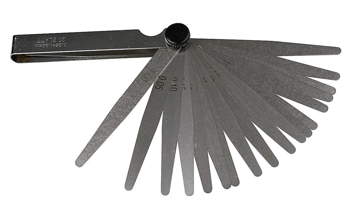 Feeler Gauge PELA 0.05-1 mm 20 blades - FEELER GAUGE, 0,05-1 MM, 20 BLADES