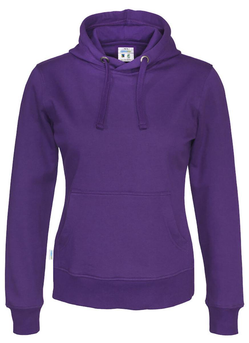 Huvtröja Cottover141001 Dam - HOODTRÖJA HOOD LADY PURPLE DAM S