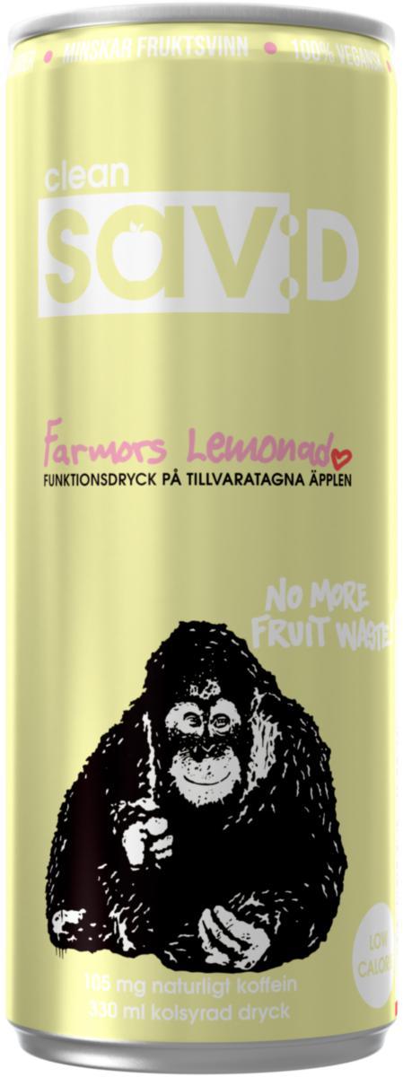 Energidryck Clean Sav:D - ENERGIDRYCK CLEAN SAV:D FARMORS LEMONAD 33CL