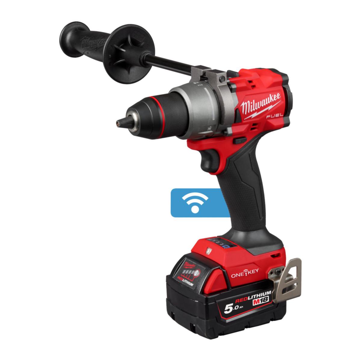 Slagborrmaskin Milwaukee M18 ONEPD3-502X - SLAGBORRMASKIN MILWAUKEE M18 ONEPD3-502X, 2 X 5,0AH + LADD